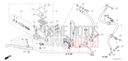 HAUPTBREMSZYLINDER, VORNE ZYLINDER NSS350AR de 2024
